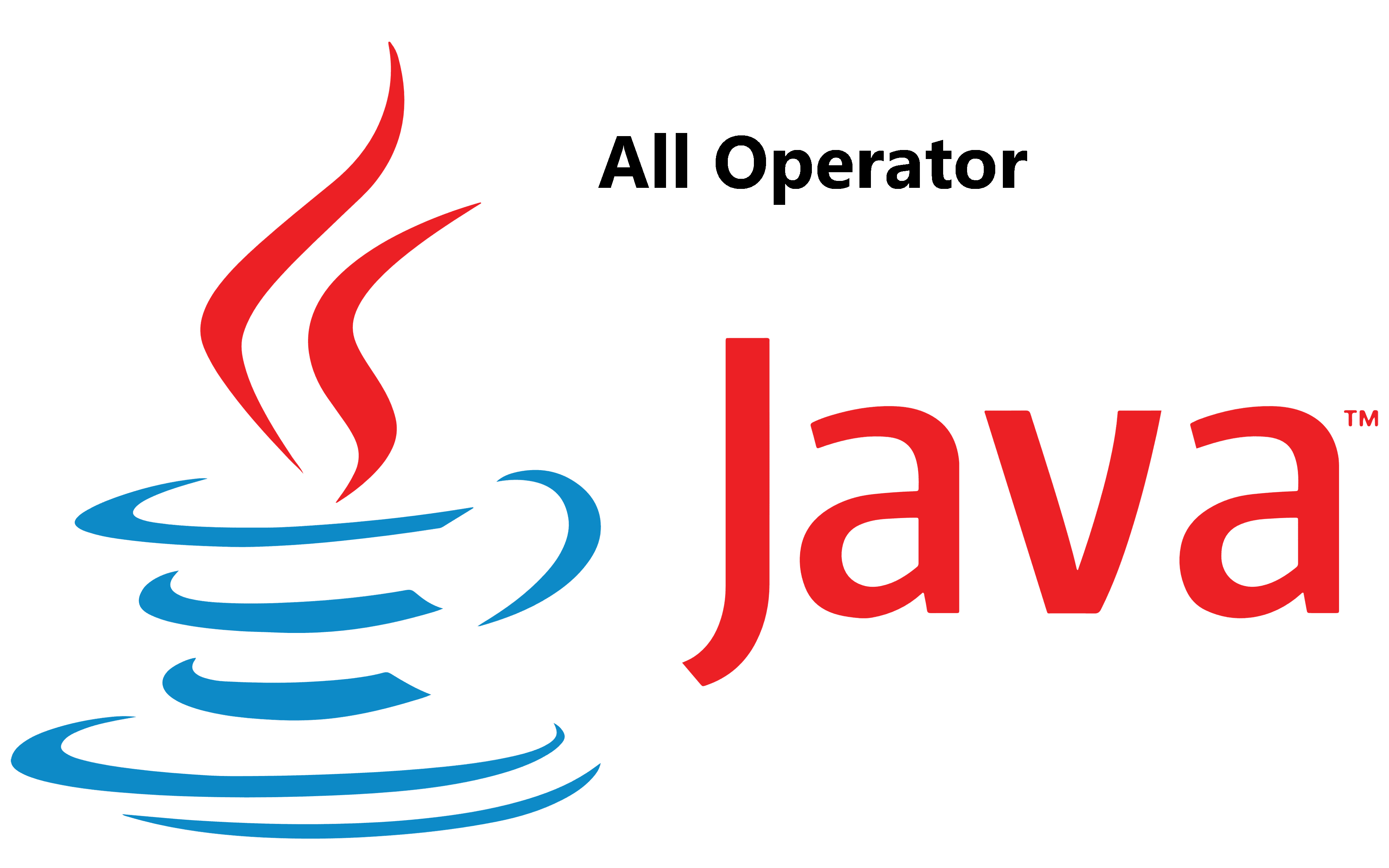 List of all the operators in Java